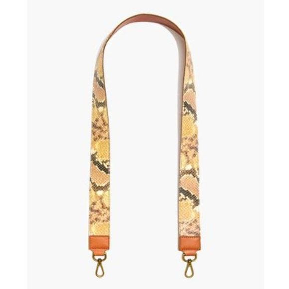 Madewell Accessories - Madewell Snake Embossed Leather Shoulder Bag Strap